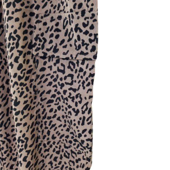The Asher Lane Fiercely Loyal Leopard Drawstring Joggers. New!!! Size SM - Picture 8 of 9
